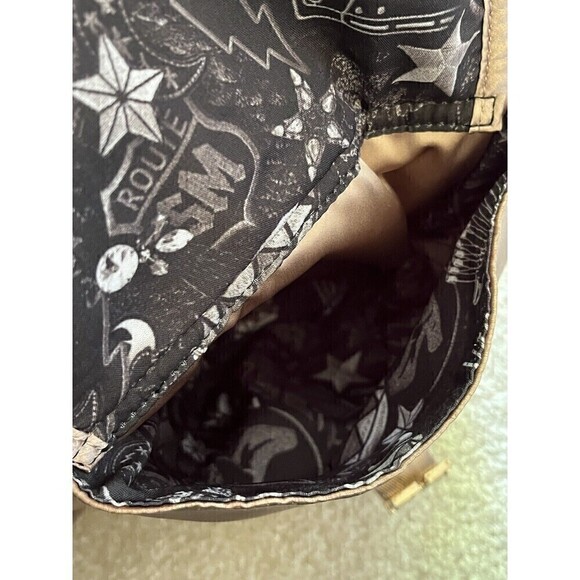 Steve Madden Cole Satin Hobo Slouch Handbag Gym Diaper Bag Rose Gold 90s Y2K - Picture 8 of 12